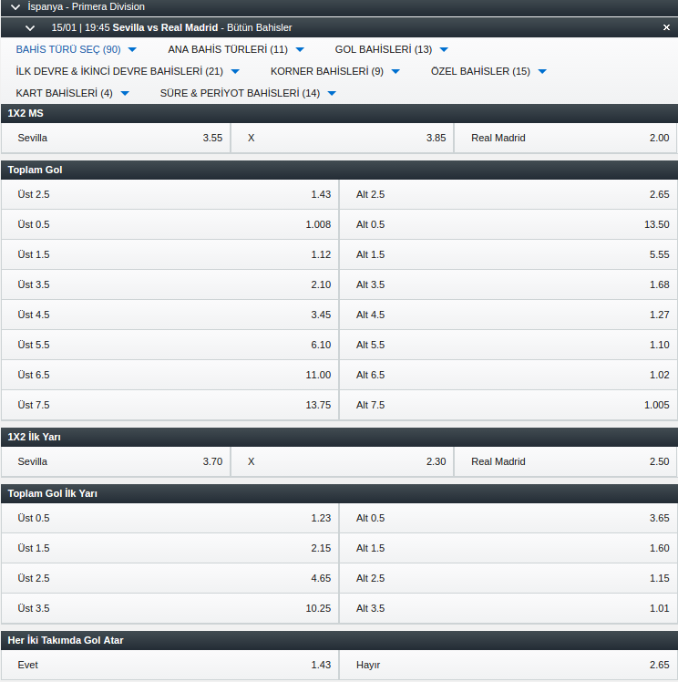 sevilla-realmadrid-bahis-oranları