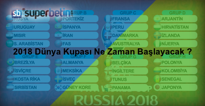 2018 Dünya Kupası Ne Zaman