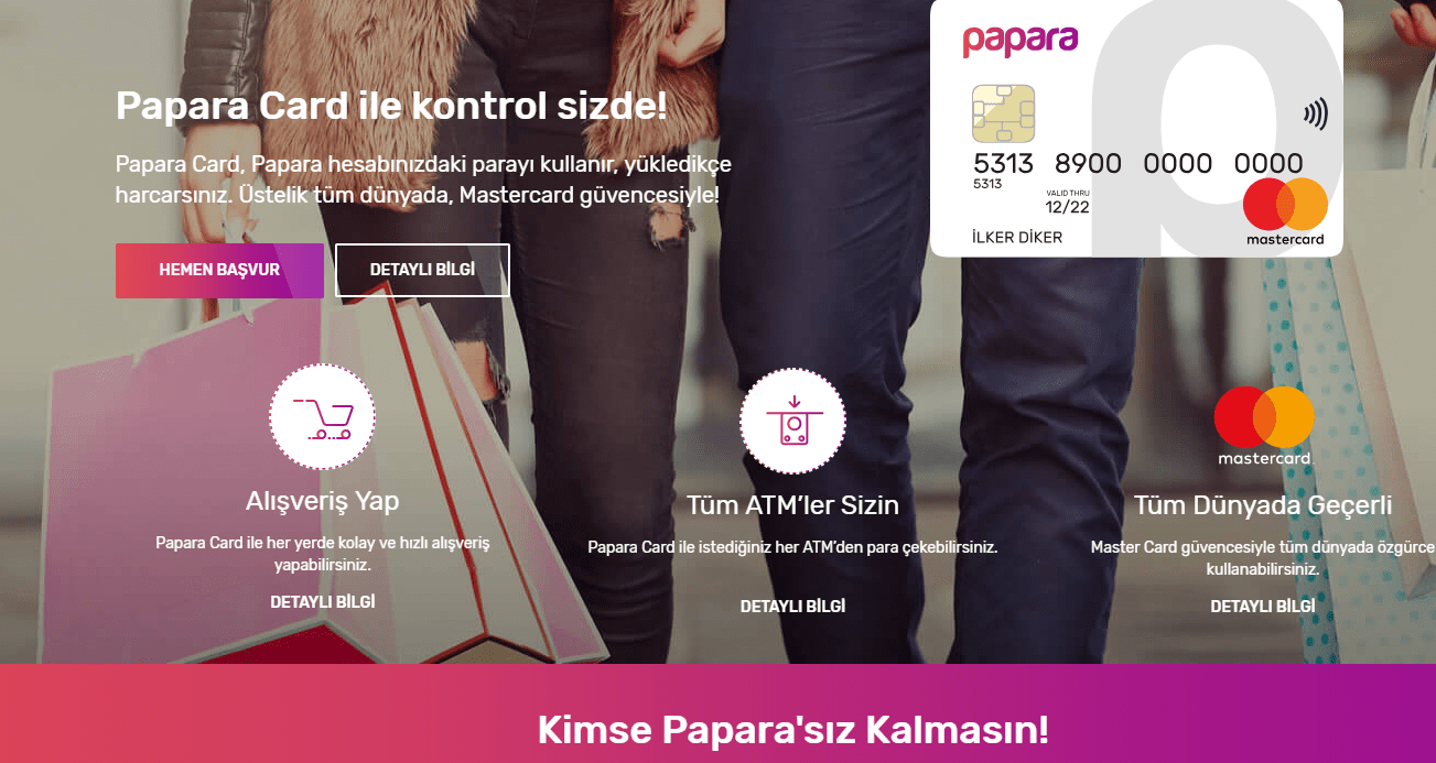 Papara карта турция